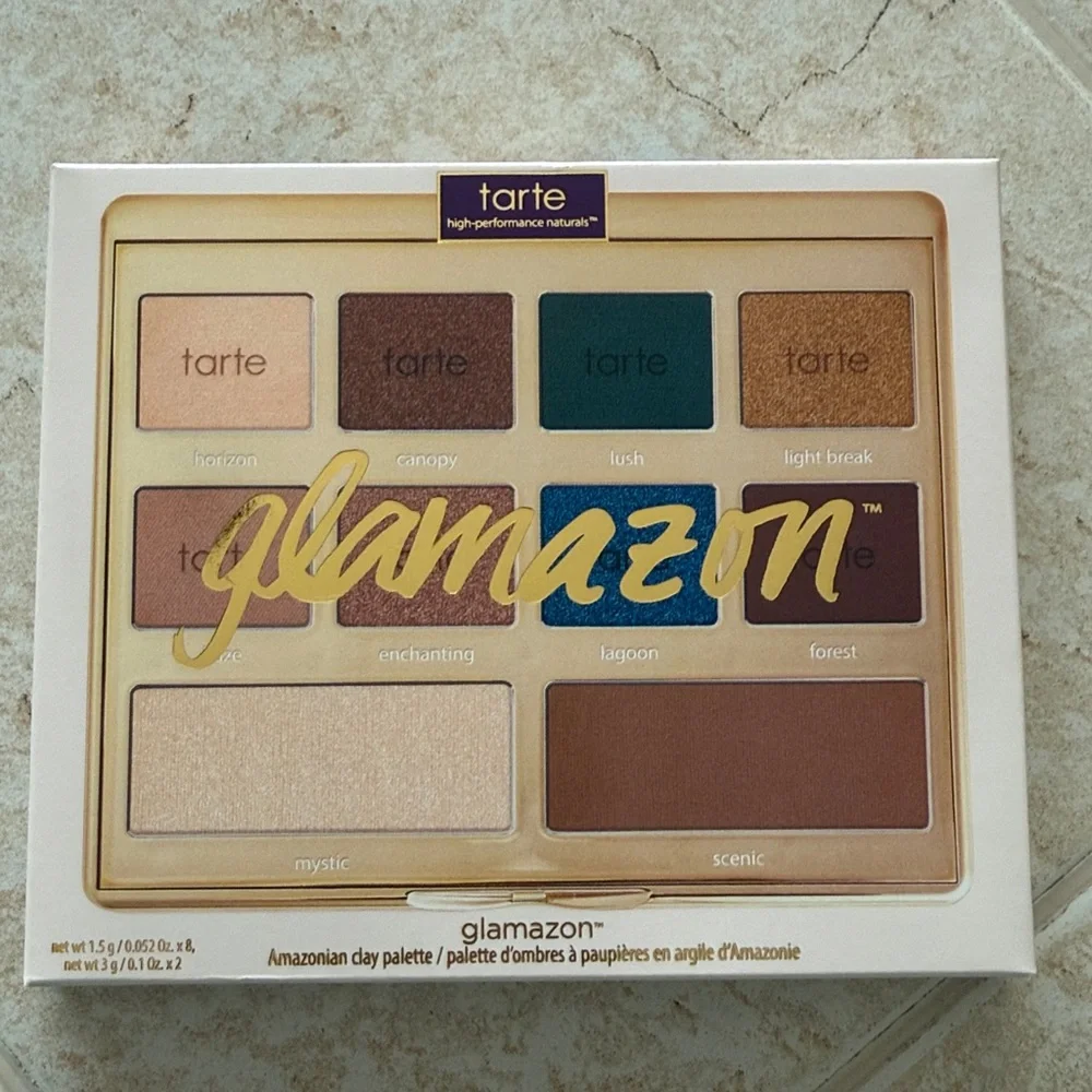 NIB Tarte Glamazon Amazonian Clay Eyeshadow Pallete